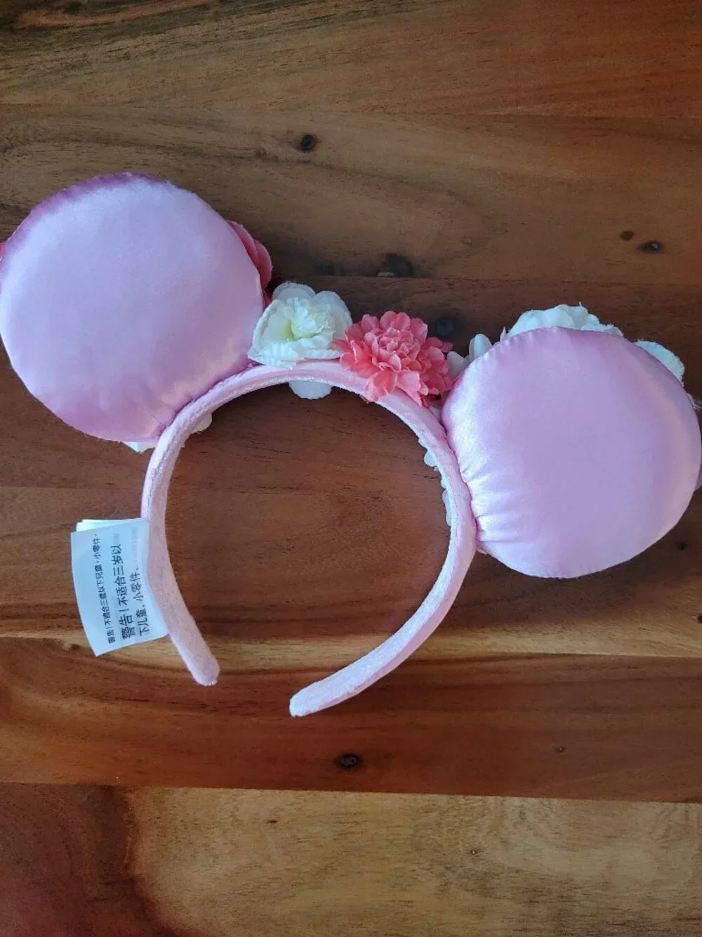Disney Parks Pink 3D Floral Minnie Mouse Headband Authentic Original Kids/Adults